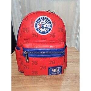 Loungefly NBA Philadelphia 76ers Logo Mini Backpack